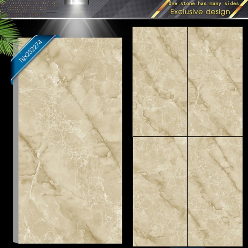 Wholesale full body marble look polished glazed porcelain ceramic tiles