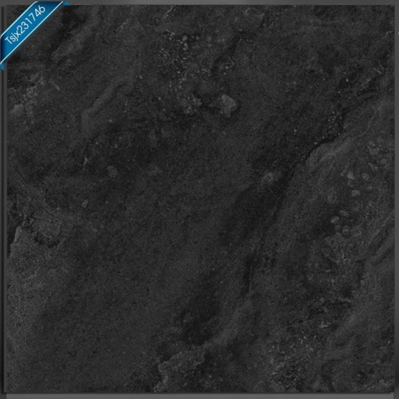 Waterproof Black 60cmx60cm floor tile factory direct sale