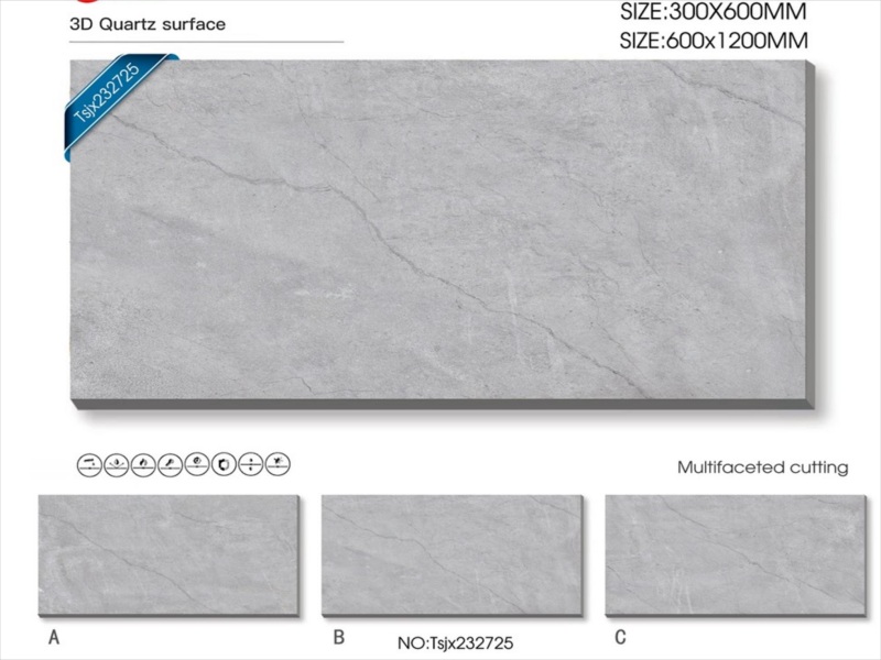 Black Waterproof 300*600mm Glossy Porcelain Tiles