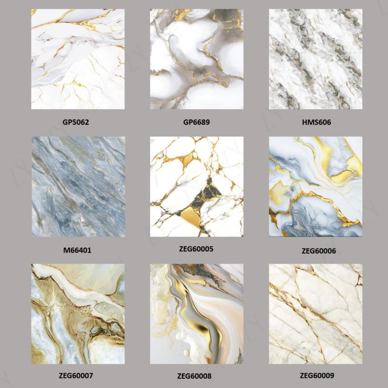 Glossy Luxury Living Room Porcelain Tile