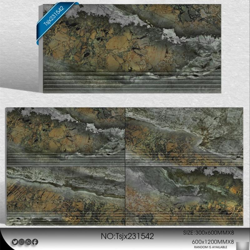 Customizable Stone Effect Tile for Steps