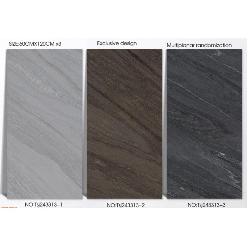 Polished Marble Pattern Bathroom Floor Tile