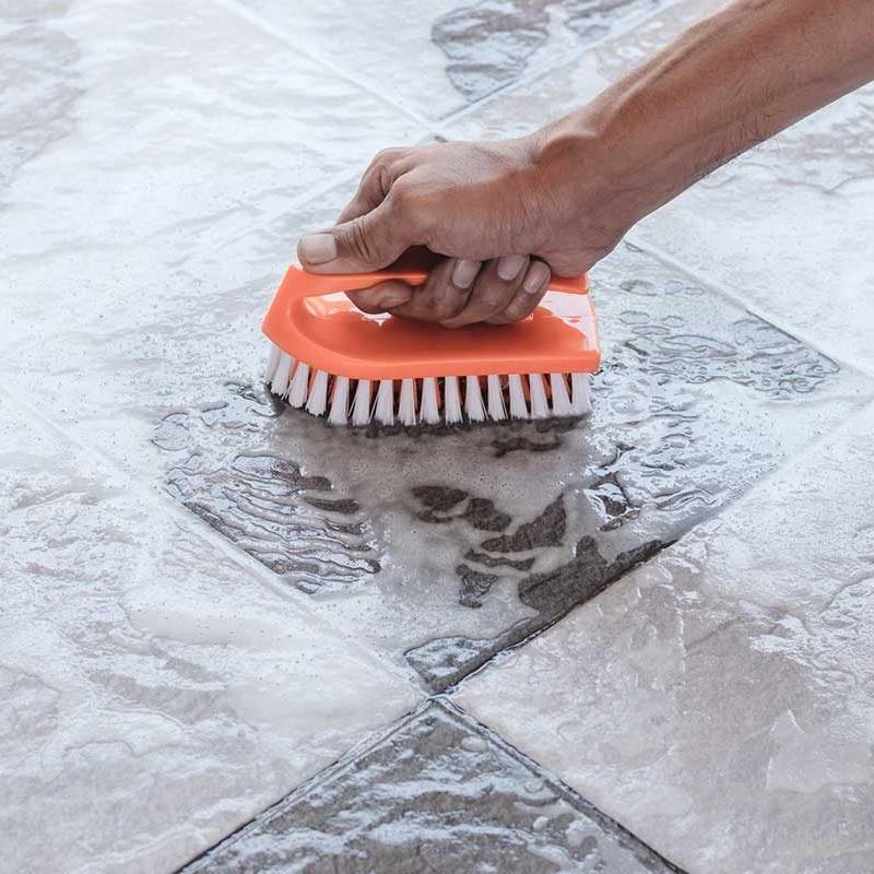 how to clean glossy floor tiles