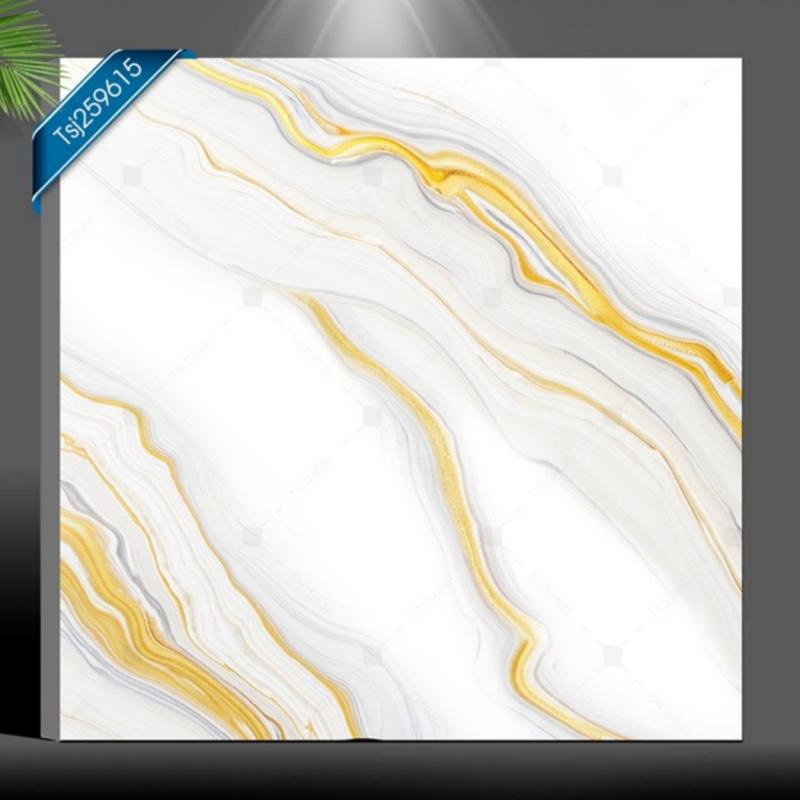 Luxury Golden Vein Ceramic Floor Tile