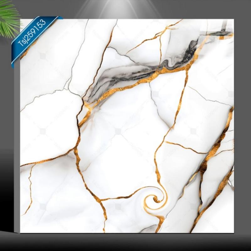 Modern Style White Gold Wall Tile