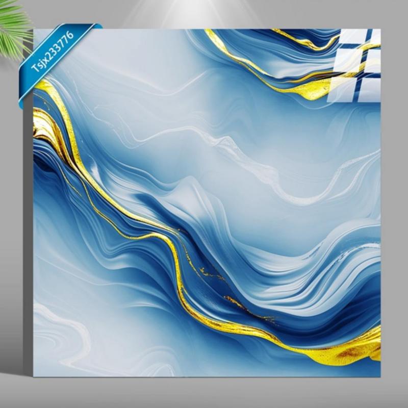 high gloss gold tile for flooring