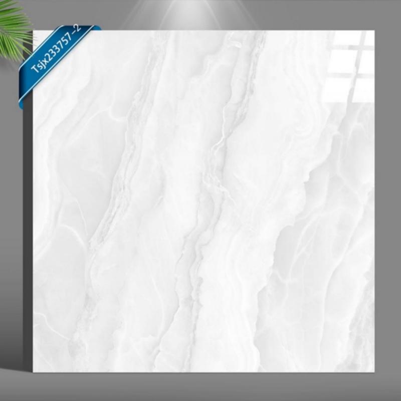 600x600 Glossy Marble Look Ceramic Tile