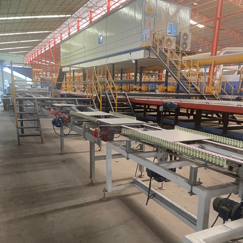 glazed ceramic tile production