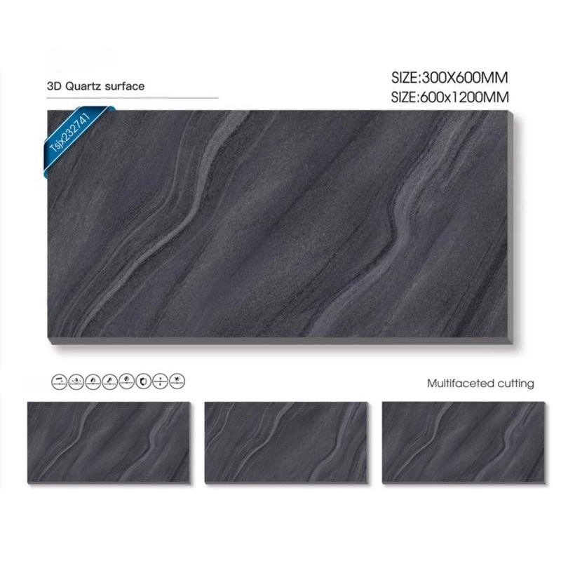 Dark Grey Interior Wall Porcelain Tile