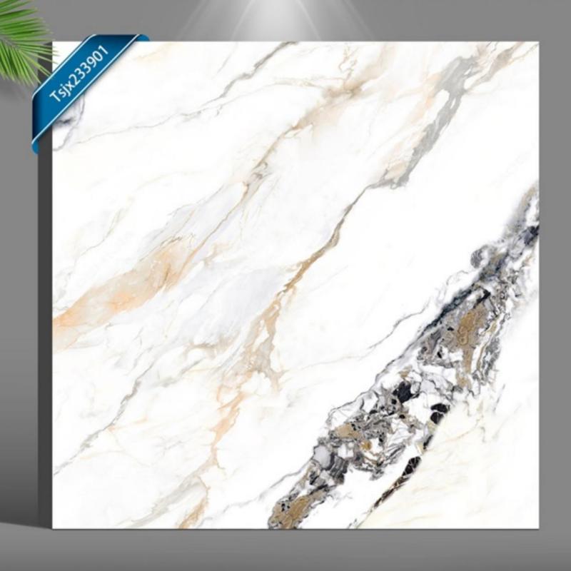 Wholesale Waterproof Glossy White Floor Tile