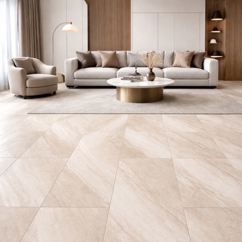 Residential Grey Beige Matte Floor Tile