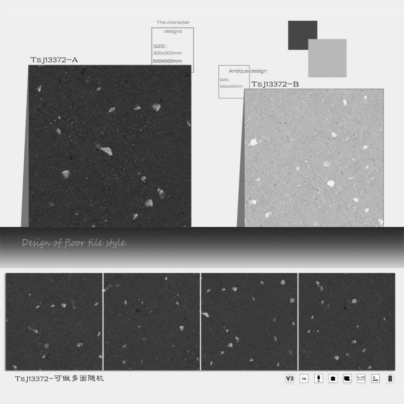 Terrazzo Style Waterproof Porcelain Floor Tile