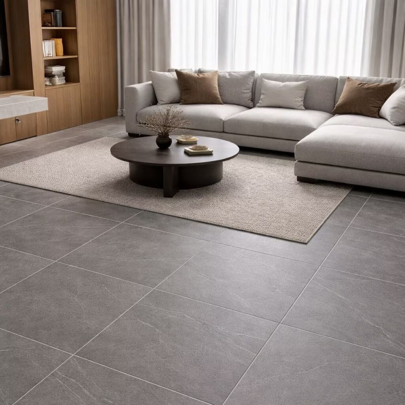 Simple Design Grey Porcelain Floor Tile