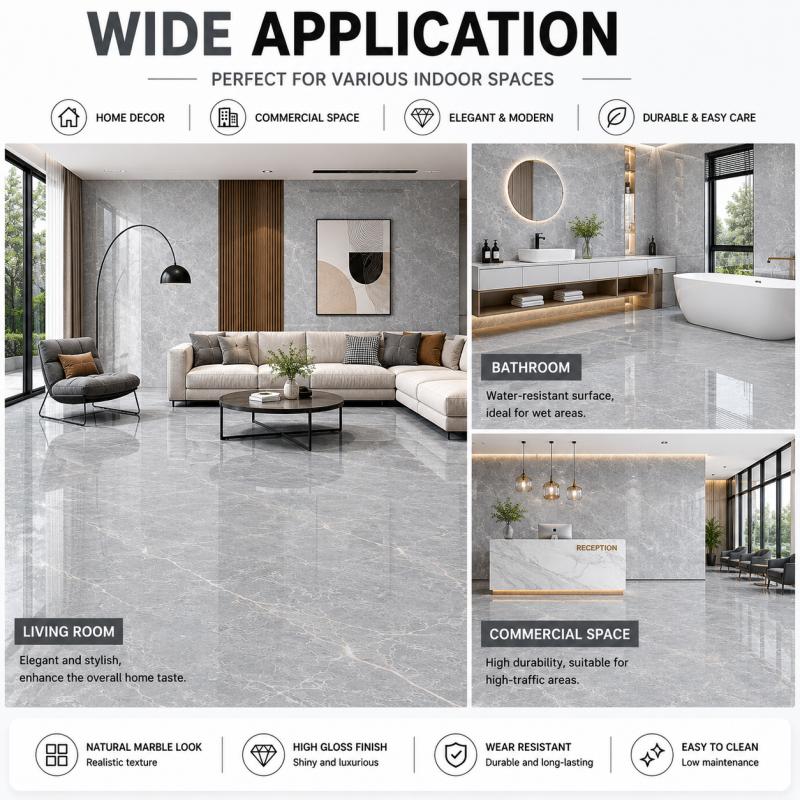 High Quality Grey Interior Ceramic Tile