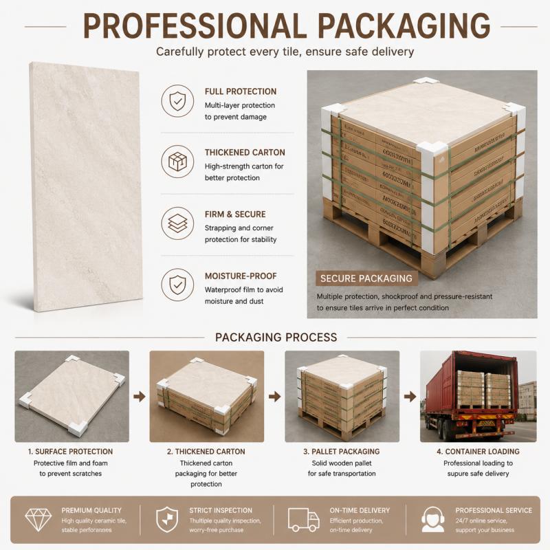 Factory Supply Beige Polished Wall Tile