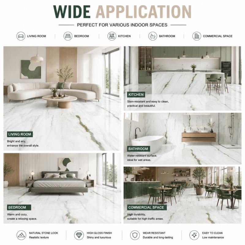 Polished Glossy Interior Floor Tile