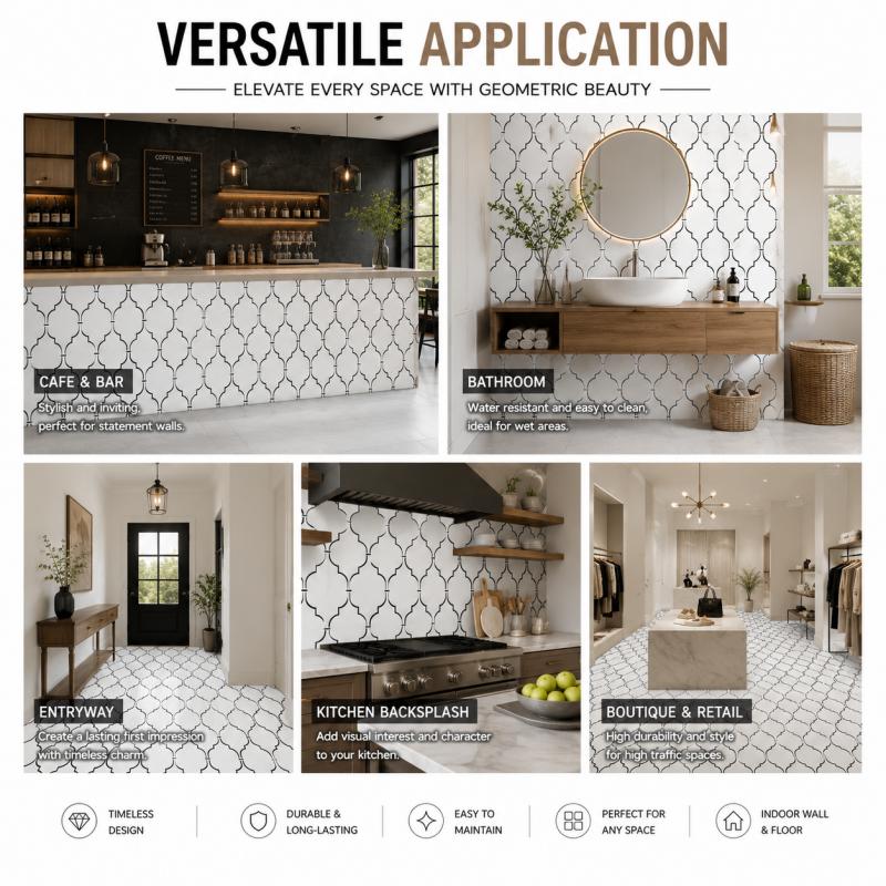 OEM ODM Geometric Design Porcelain Tile