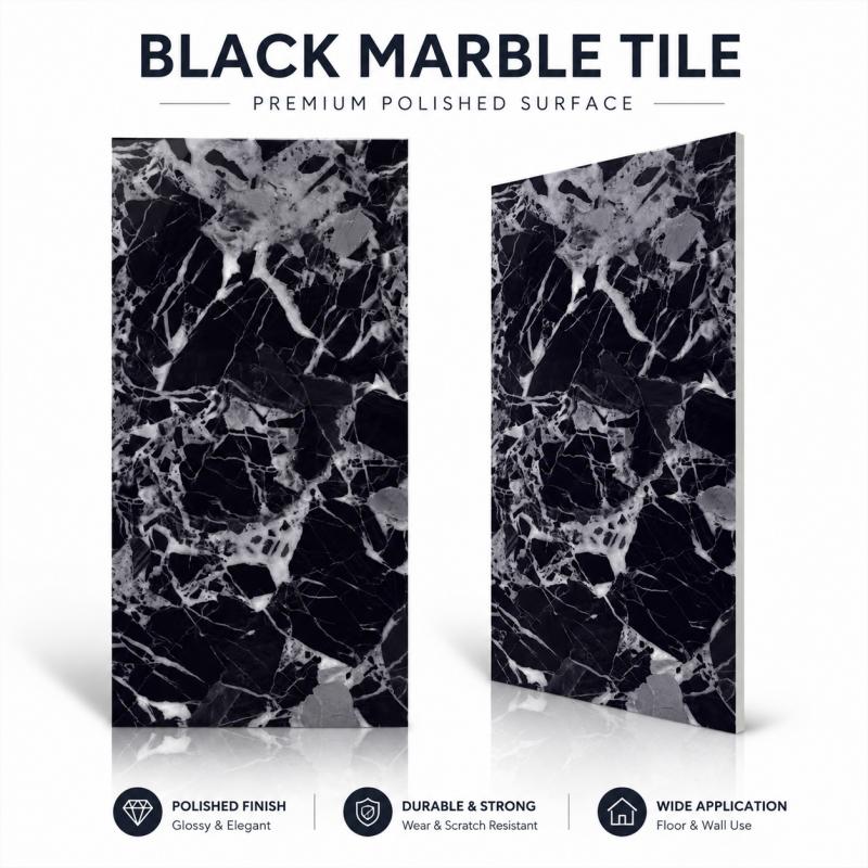 Large Format Black Porcelain Tile Large Format Black Porcelain Tile