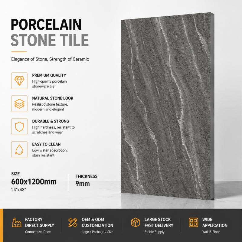 Factory Direct Grey Ceramic Tile