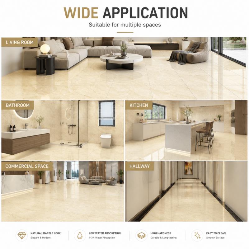 Modern Warm Beige Floor Tile