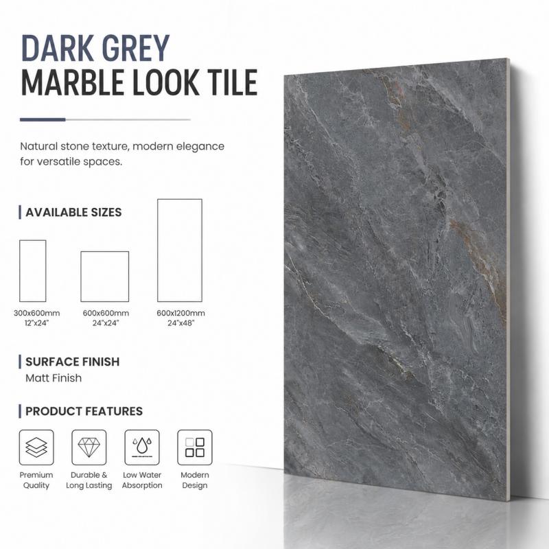 Wholesale Large Size Grey Tile