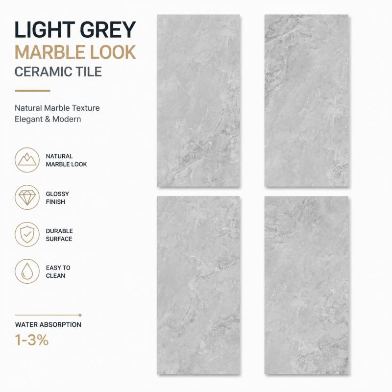 Factory Supply Grey Pattern Ceramic Tile