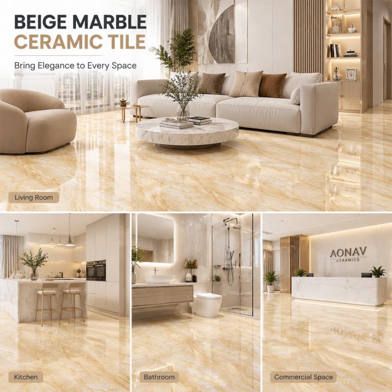 600x1200 Beige Interior Wall Ceramic Tile