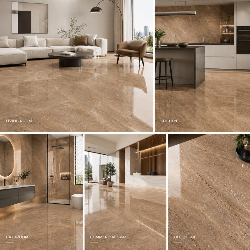 Factory Direct Brown Glossy Ceramic Tile Factory Direct Brown Glossy Ceramic Tile